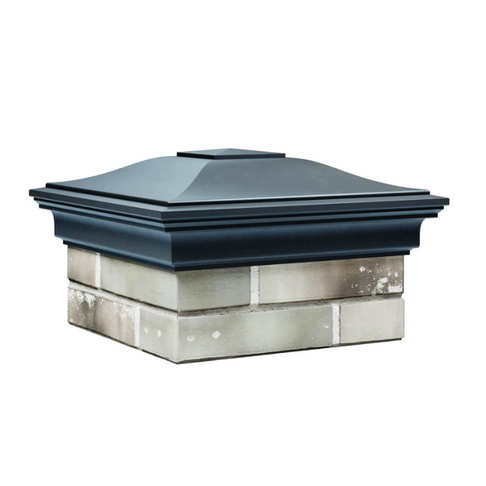 Колпак Zking Монблан Серый на столб 1.5х1.5 еврокирпича 0.7НФ (355х355мм) в Волхове фото