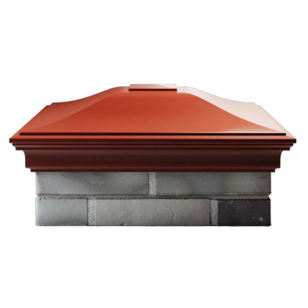 Колпак Zking Монблан Красный на столб 2х2 кирпича (515х515мм) в Волхове фото