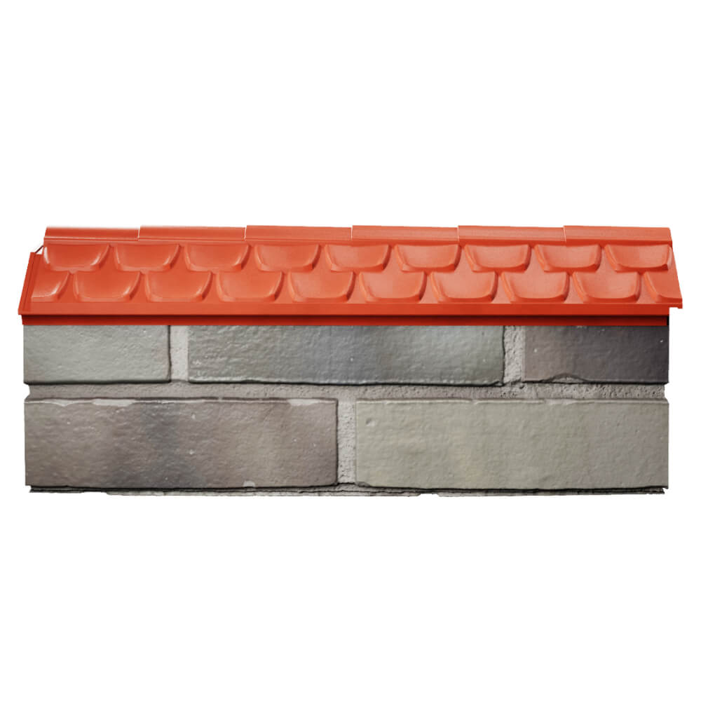 Парапет Zking Эльбрус Красный с посадкой на 0.5 кирпича (130мм) в Волхове фото