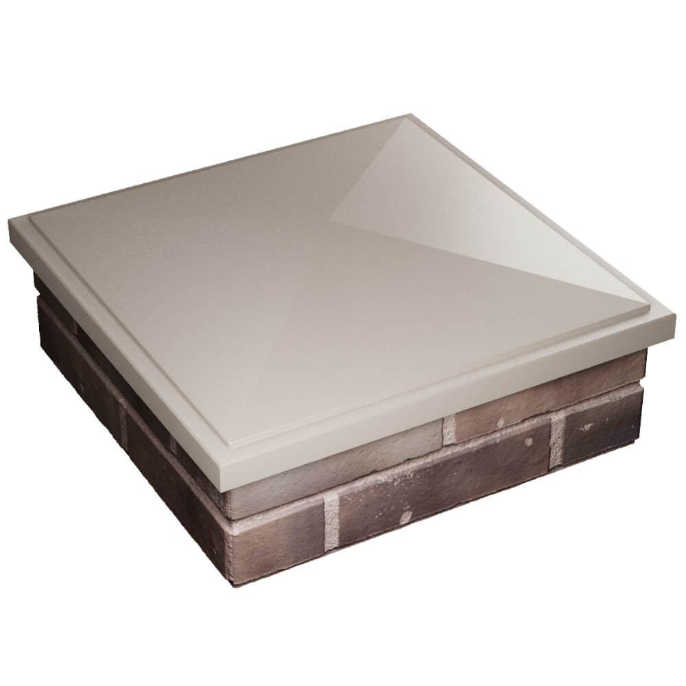 Колпак Zking БонаМоно Бежевый на столб 2х2 кирпича (515х515, 530х530мм) в Волхове фото