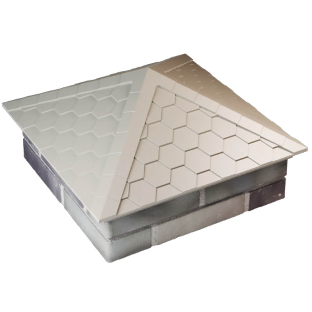 Колпак Zking Эверест Бежевый на столб 2х2 кирпича (535х535мм) Волхов фото