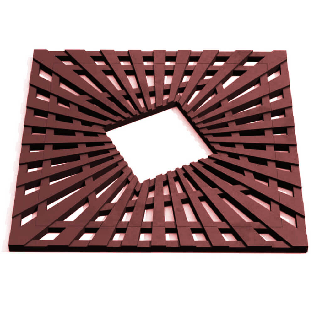 Приствольная решетка для дерева ZKING ATMOSPHERE 1.2х1.2м Коричневая Волхов фото