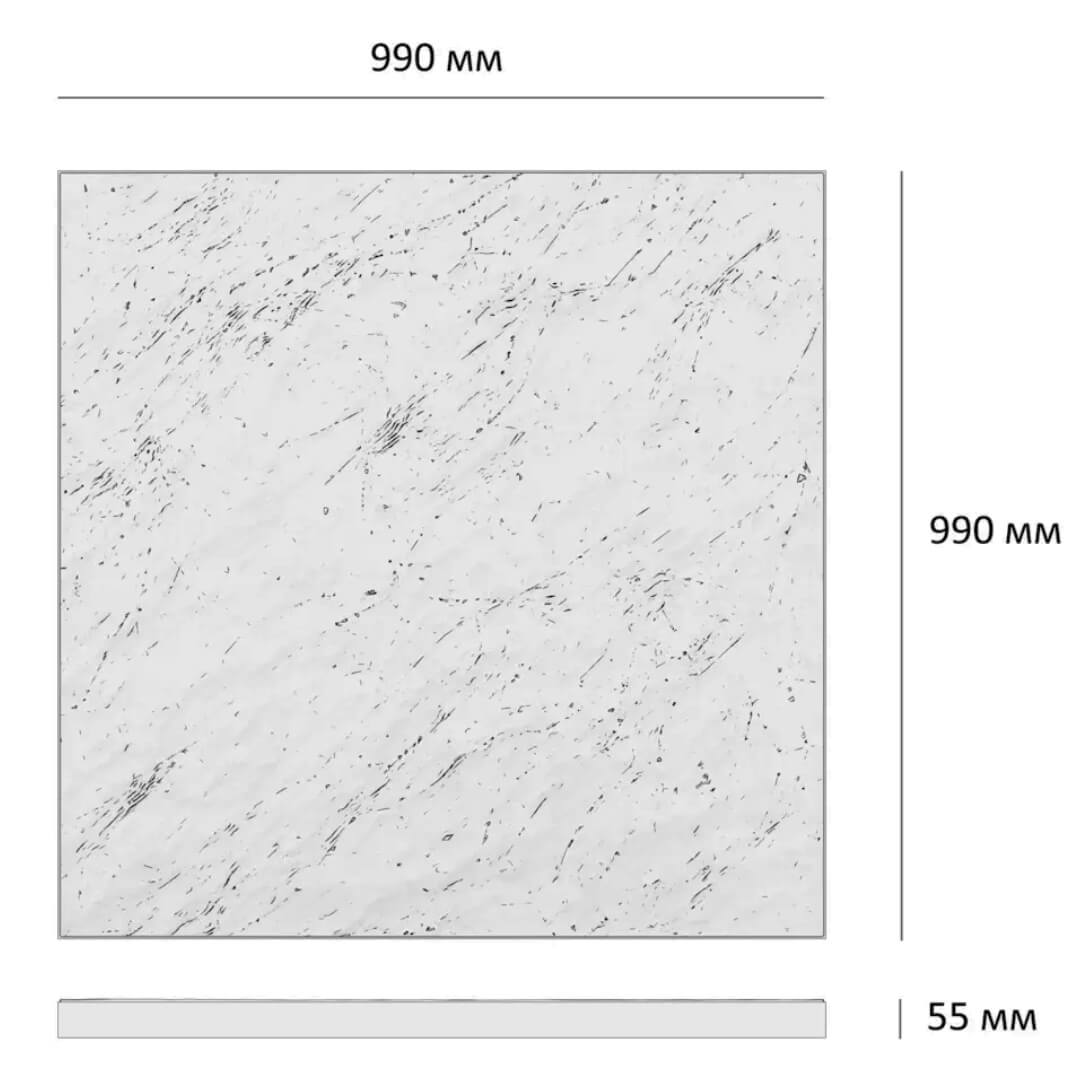 Шаговая плита STONE Светлая Галька 990х990х55мм в Волхове фото