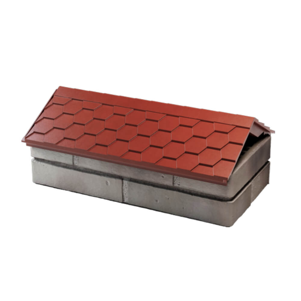 Парапет Zking Эверест Красный с посадкой на 1 кирпич (200/225/255мм) в Волхове фото