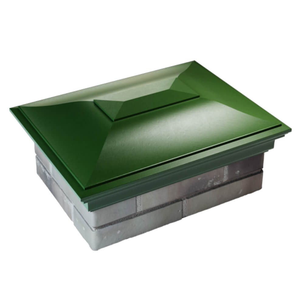 Колпак Zking Монблан Зеленый на столб 2х1.5 кирпича (515х385мм) Волхов фото