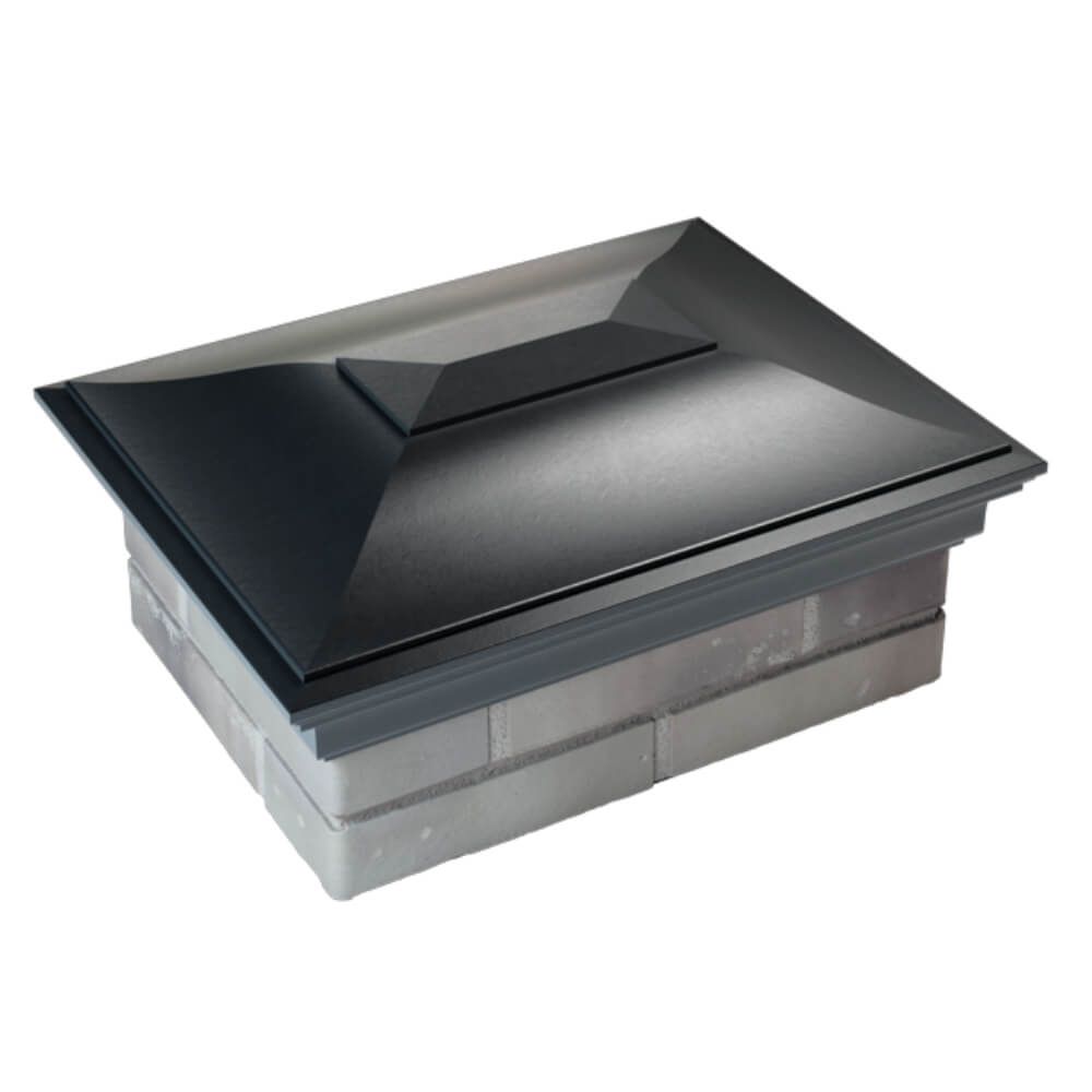 Колпак Zking Монблан Черный на столб 2х1.5 кирпича (515х385мм) Волхов фото