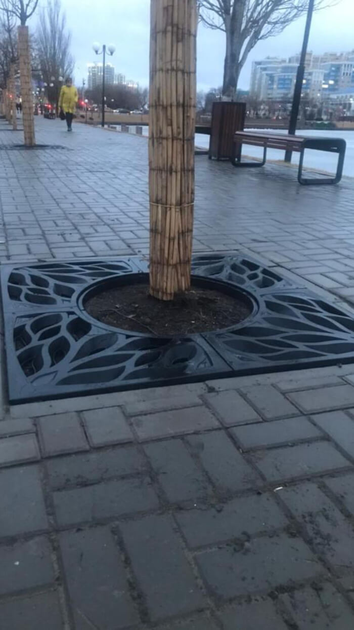 Приствольная решетка для дерева ZKING CRUST 1.2х1.2м Черная в Волхове фото