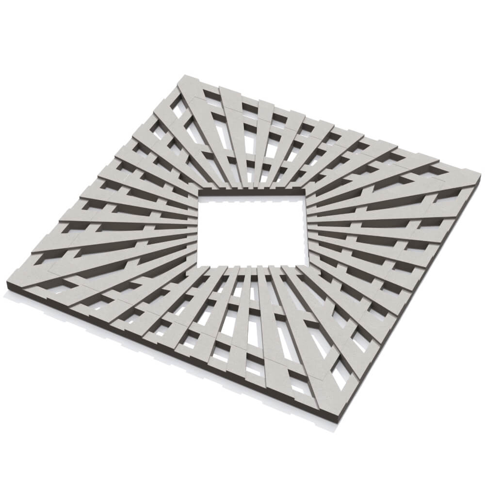 Приствольная решетка для дерева ZKING ATMOSPHERE 1.2х1.2м Бежевая в Волхове фото