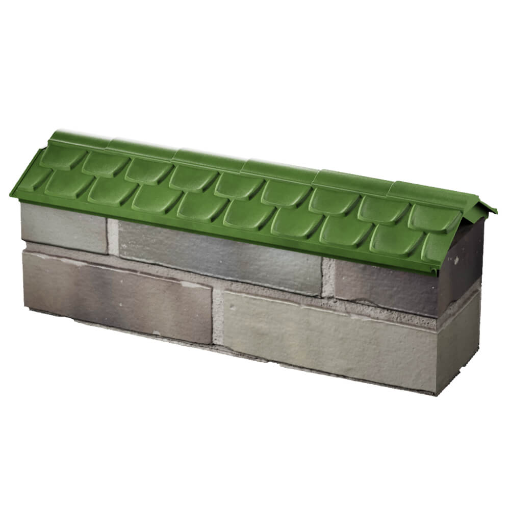 Парапет Zking Эльбрус Зеленый с посадкой на 0.5 кирпича (130мм) в Волхове фото