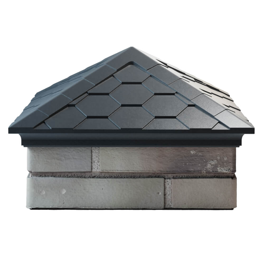 Колпак Zking Эверест Серый на столб 1.5х1.5 кирпича (390х390мм) Волхов фото