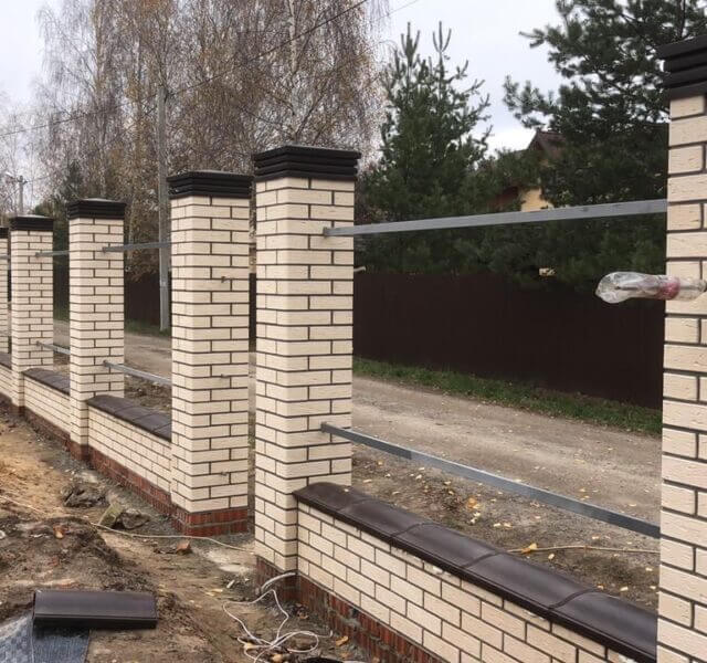 Колпак Zking Бона ХайТек Коричневый на столб 1.5х1.5 кирпича (385х385мм) в Волхове фото