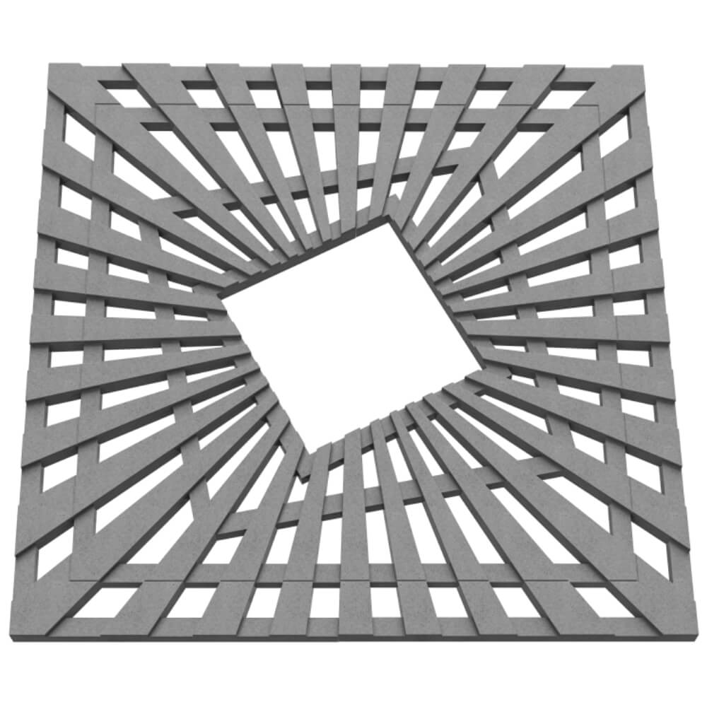 Приствольная решетка для дерева ZKING ATMOSPHERE 1.2х1.2м Серая в Волхове фото