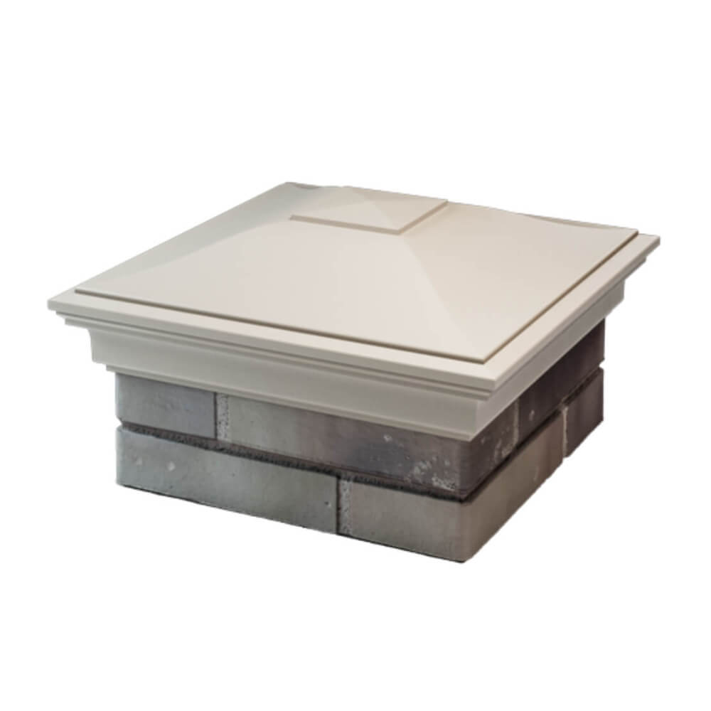 Колпак Zking Монблан Бежевый на столб 1.5х1.5 еврокирпича 0.7НФ (355х355мм) в Волхове фото