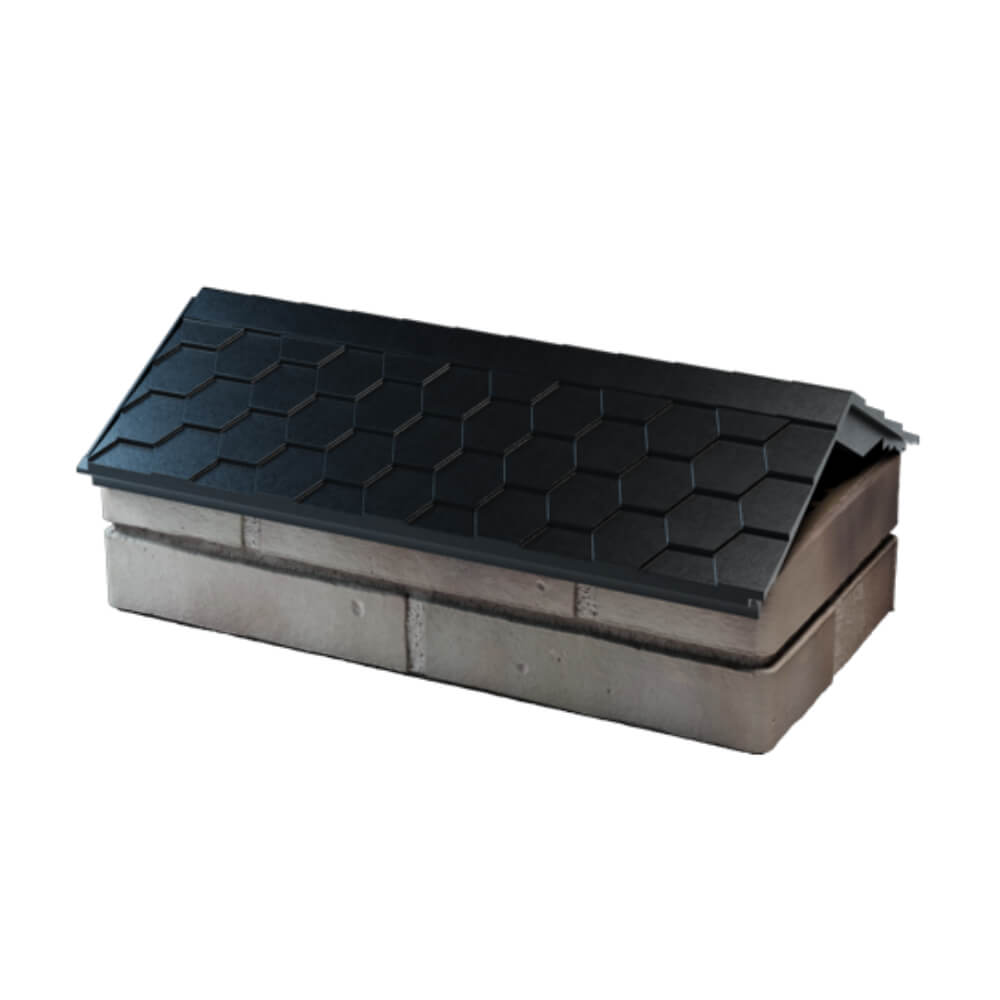 Парапет Zking Эверест Черный с посадкой на 1 кирпич (200/225/255мм) в Волхове фото