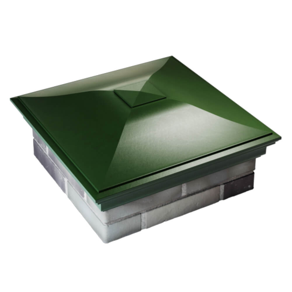 Колпак Zking Монблан Зеленый на столб 2х2 кирпича (515х515мм) Волхов фото