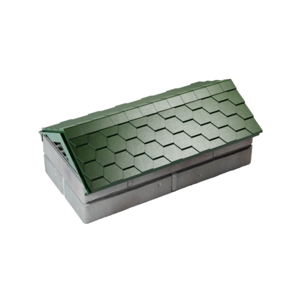 Парапет Zking Эверест Зеленый с посадкой на 1 кирпич (200/225/255мм) в Волхове фото