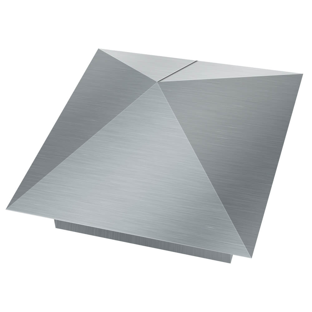 Колпак металлический 380х380мм оцинкованный заборный Волхов фото