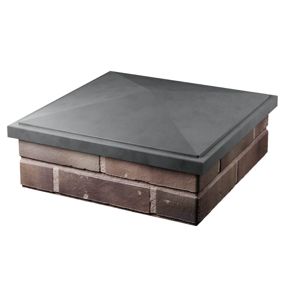 Колпак Zking БонаМоно Серый на столб 2х2 кирпича (515х515, 530х530мм) в Волхове фото