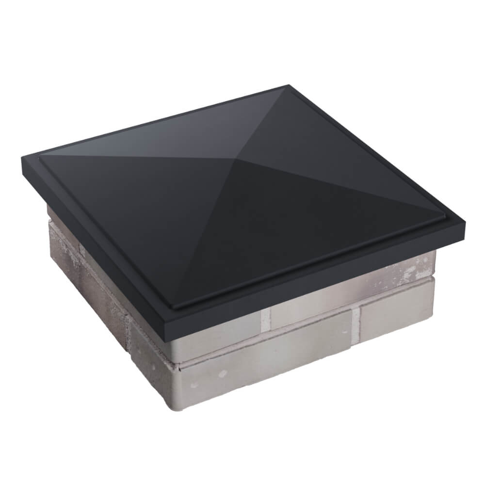 Колпак Zking БонаМоно Серый на столб 1.5х1.5 кирпича (385х385, 400х400мм) в Волхове фото