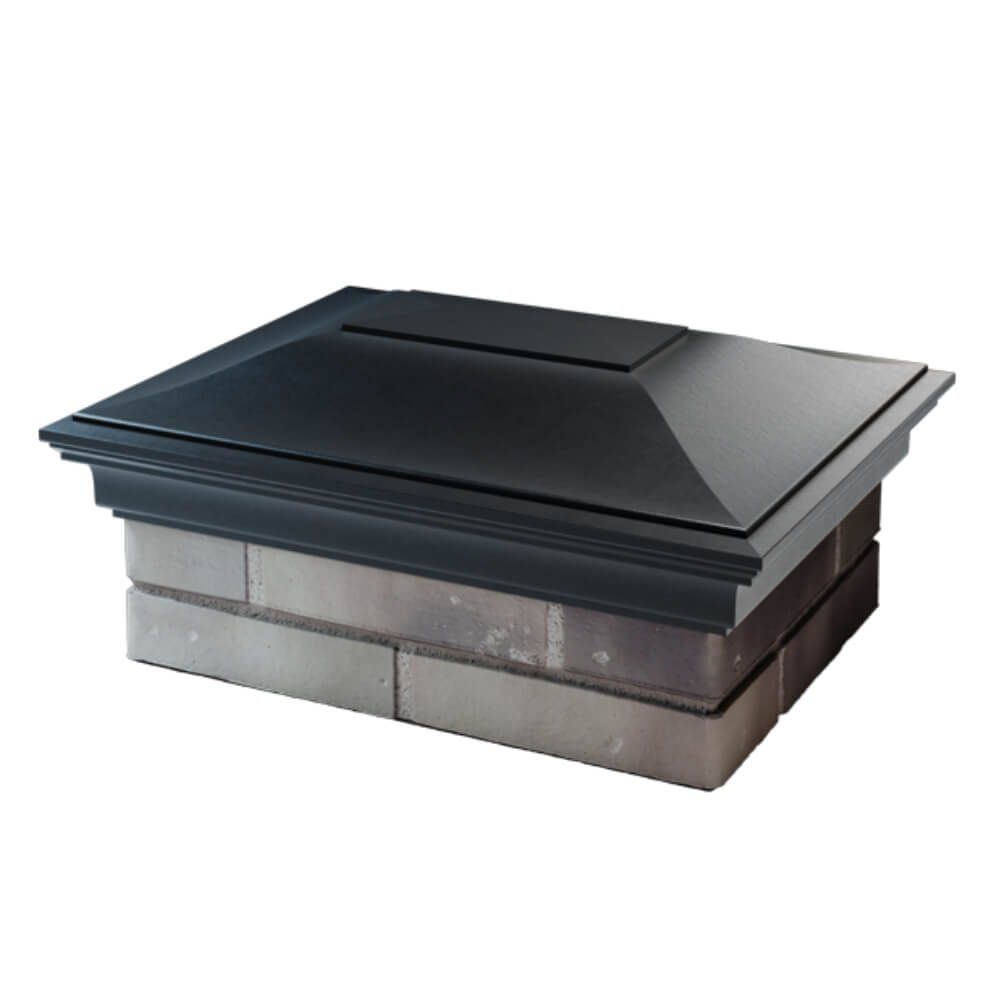 Колпак Zking Монблан Черный на столб 2х1.5 кирпича (515х385мм) в Волхове фото