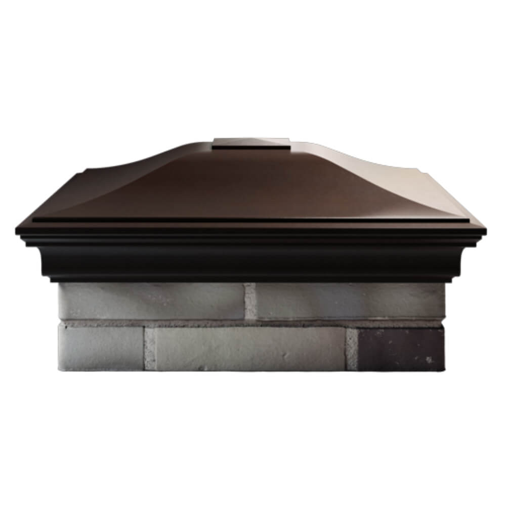 Колпак Zking Монблан Коричневый на столб 2х2 кирпича (515х515мм) в Волхове фото
