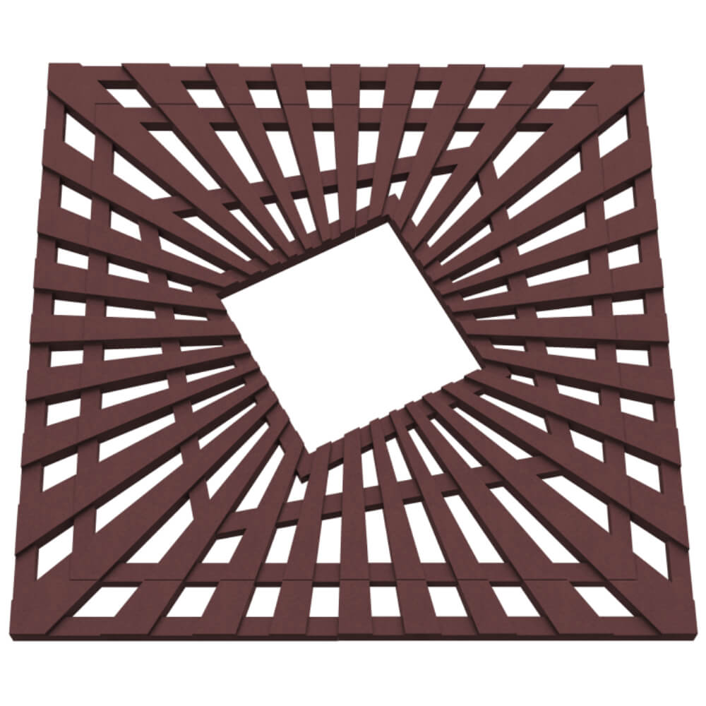 Приствольная решетка для дерева ZKING ATMOSPHERE 1.2х1.2м Коричневая в Волхове фото