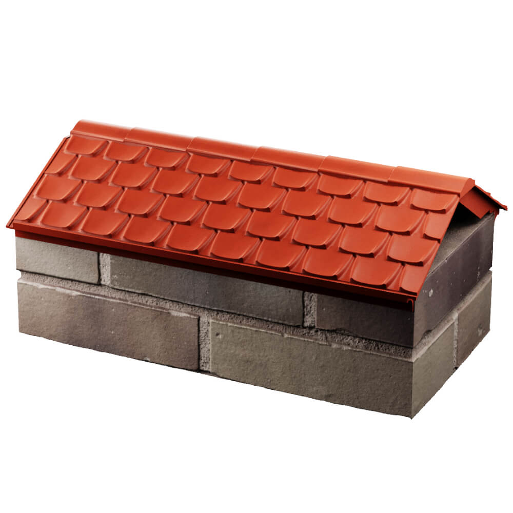 Парапет Zking Эльбрус Красный с посадкой на 1 кирпич (255мм) в Волхове фото