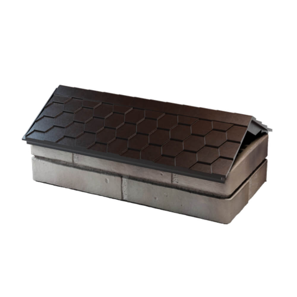 Парапет Zking Эверест Коричневый с посадкой на 1 кирпич (200/225/255мм) в Волхове фото