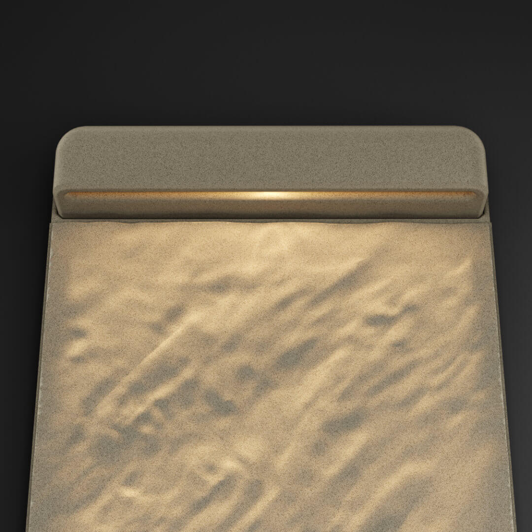 LED Светильник для шаговой плиты STONE Светлая Галька 330х75х98мм в Волхове фото