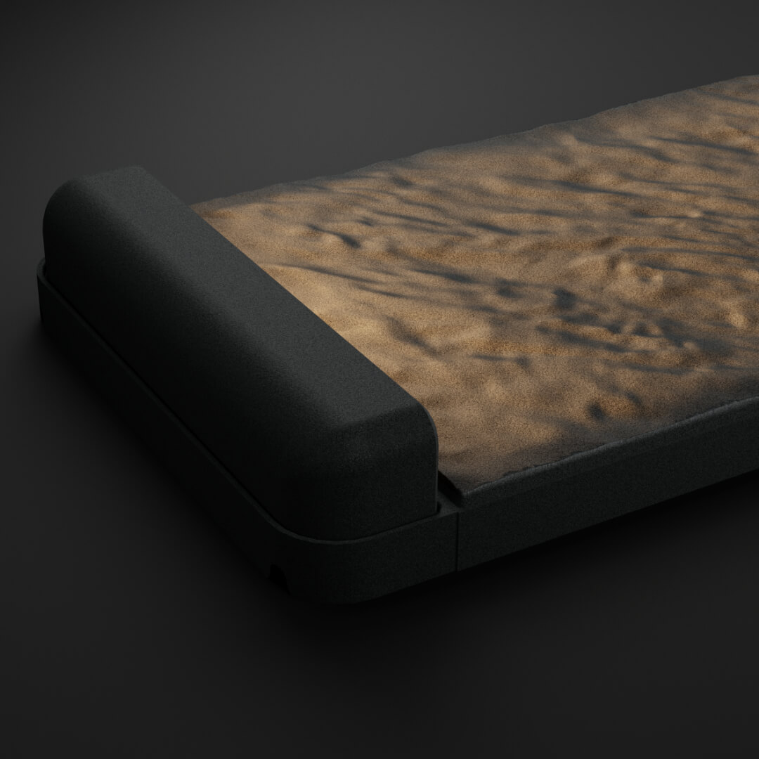 LED Светильник для шаговой плиты STONE Графитовый Серый 330х75х98мм в Волхове фото