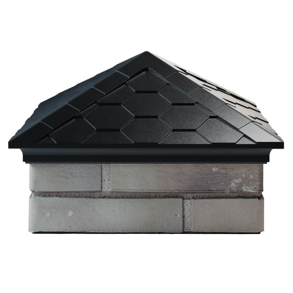 Колпак Zking Эверест Черный на столб 1.5х1.5 кирпича (390х390мм) Волхов фото