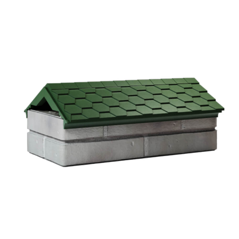 Парапет Zking Эверест Зеленый с посадкой на 1 кирпич (200/225/255мм) Волхов фото