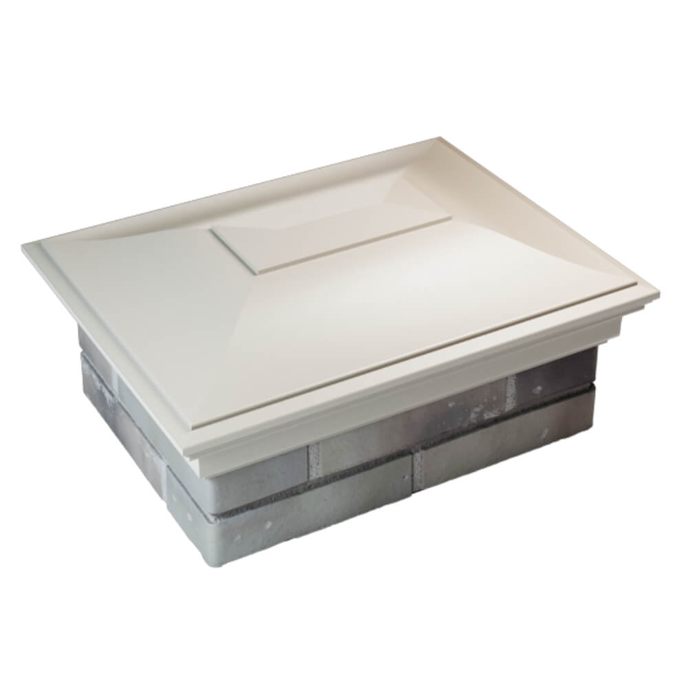 Колпак Zking Монблан Бежевый на столб 2х1.5 кирпича (515х385мм) Волхов фото