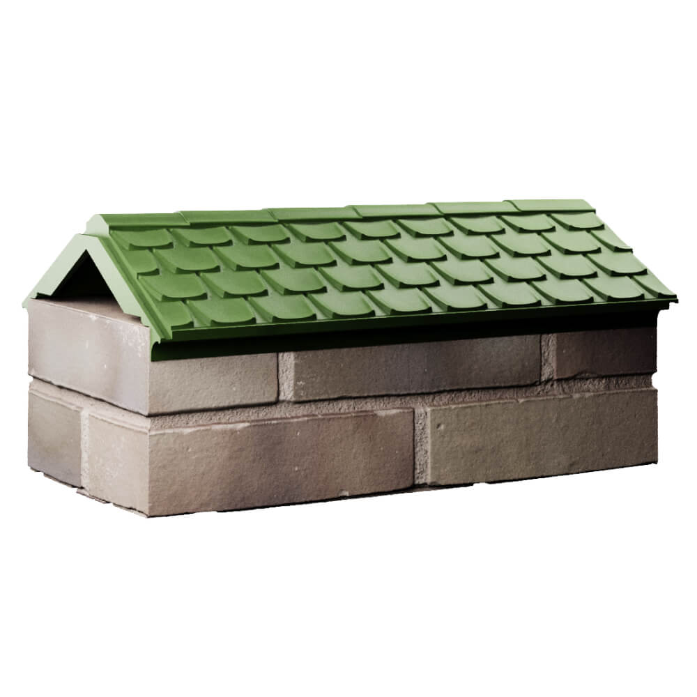 Парапет Zking Эльбрус Зеленый с посадкой на 1 кирпич (255мм) Волхов фото