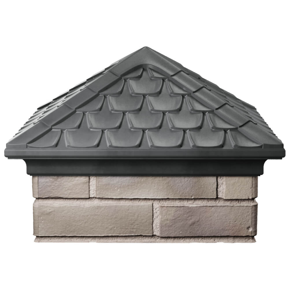 Колпак Zking Эльбрус Серый на столб 1.5х1.5 кирпича (385х385мм) Волхов фото