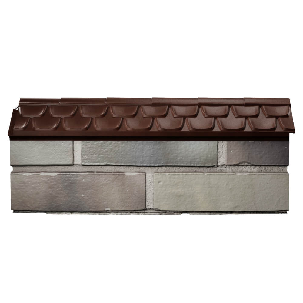 Парапет Zking Эльбрус Коричневый с посадкой на 0.5 кирпича (130мм) в Волхове фото