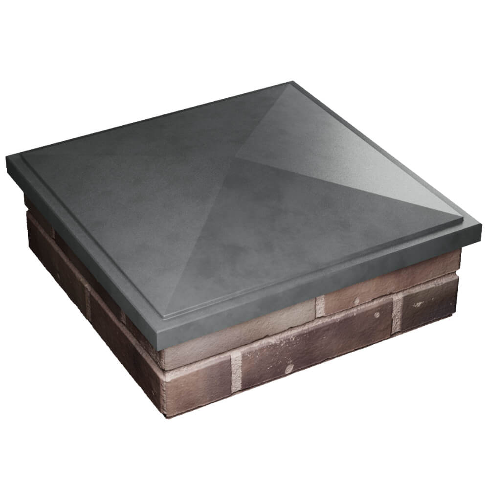 Колпак Zking БонаМоно Серый на столб 2х2 кирпича (515х515, 530х530мм) в Волхове фото