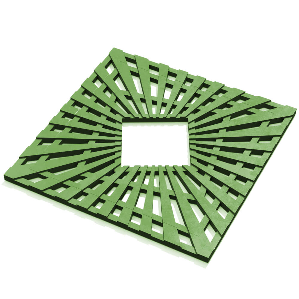 Приствольная решетка для дерева ZKING ATMOSPHERE 1.2х1.2м Зеленая в Волхове фото