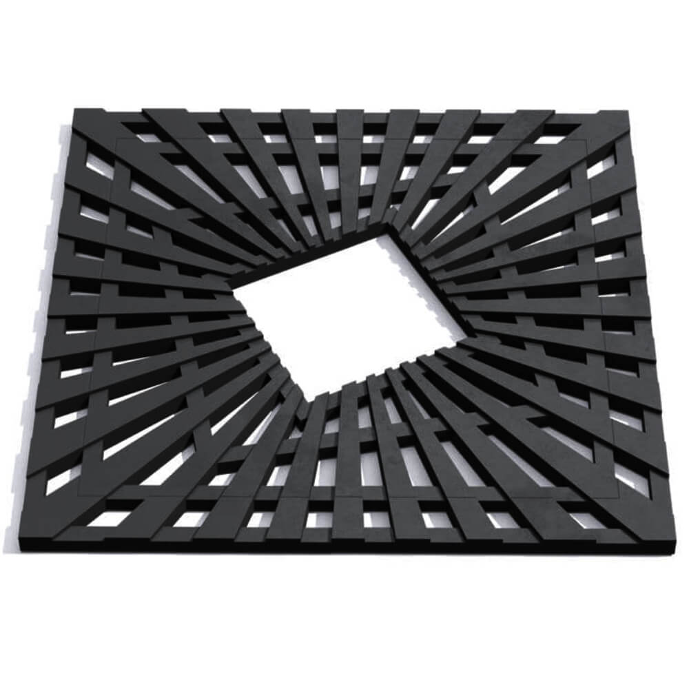 Приствольная решетка для дерева ZKING ATMOSPHERE 1.2х1.2м Черная Волхов фото