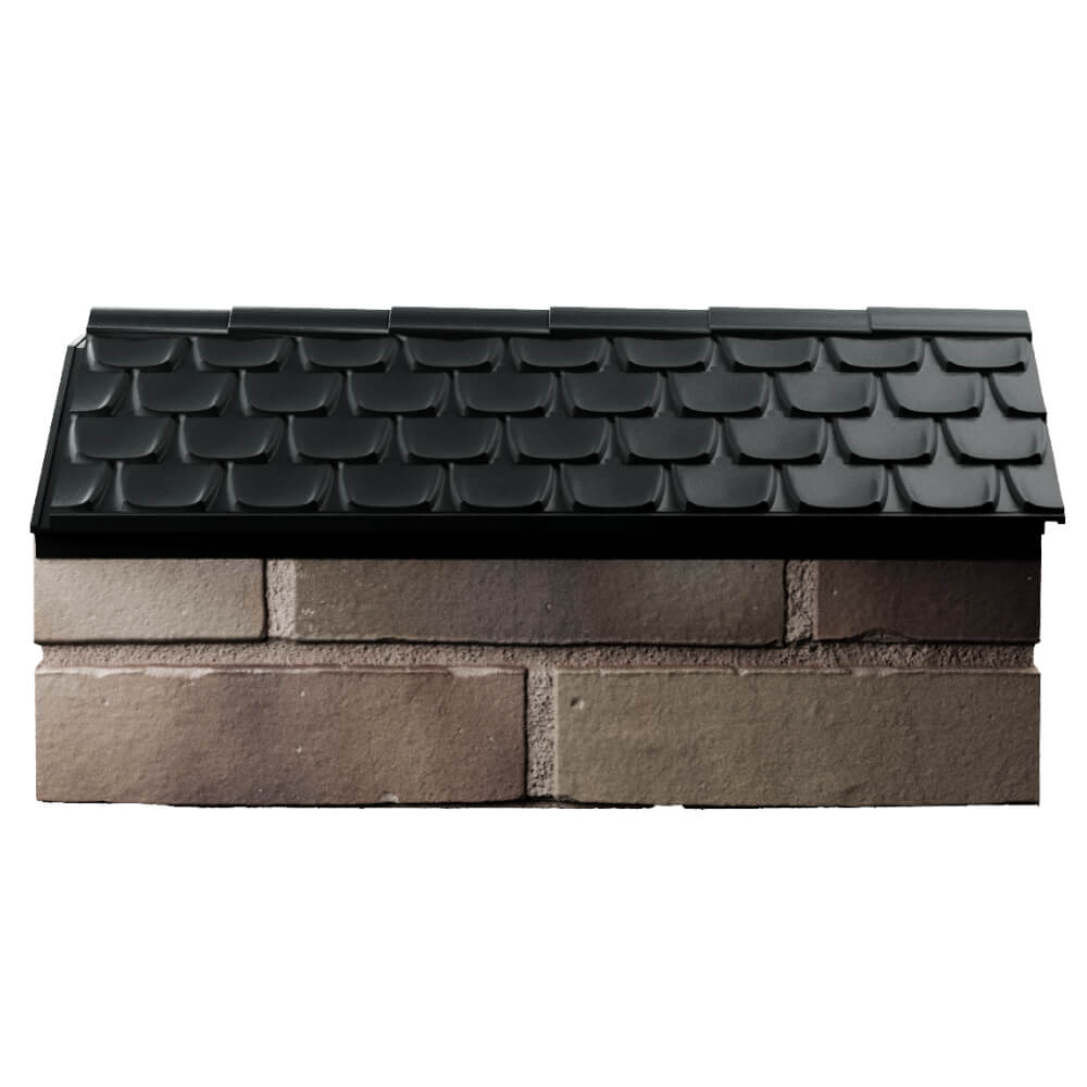 Парапет Zking Эльбрус Черный с посадкой на 1 кирпич (255мм) в Волхове фото