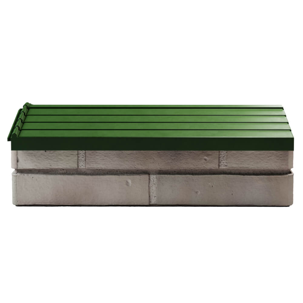 Парапет Zking Бона ХайТек Зеленый с посадкой на 1 кирпич (200/225/255мм) в Волхове фото
