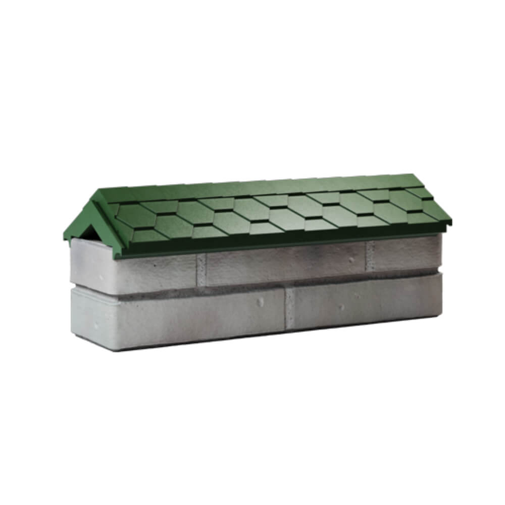 Парапет Zking Эверест Зеленый с посадкой на 0.5 кирпича (130мм) Волхов фото