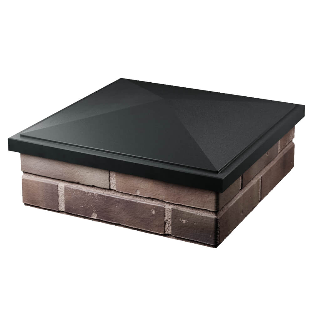 Колпак Zking БонаМоно Черный на столб 2х2 кирпича (515х515, 530х530мм) в Волхове фото