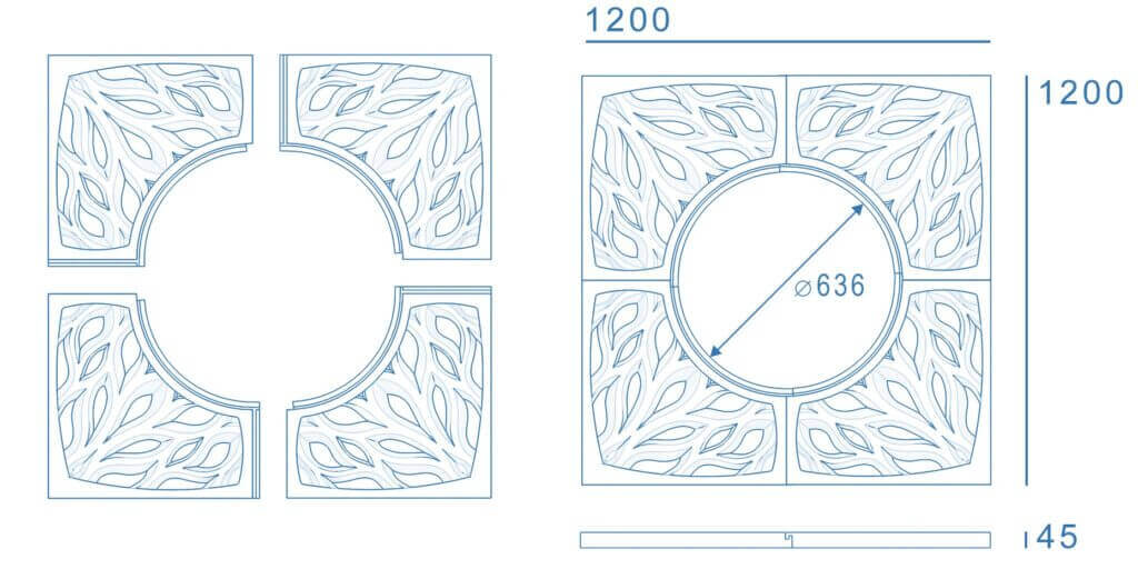 Приствольная решетка для дерева ZKING CRUST 1.2х1.2м Черная в Волхове фото