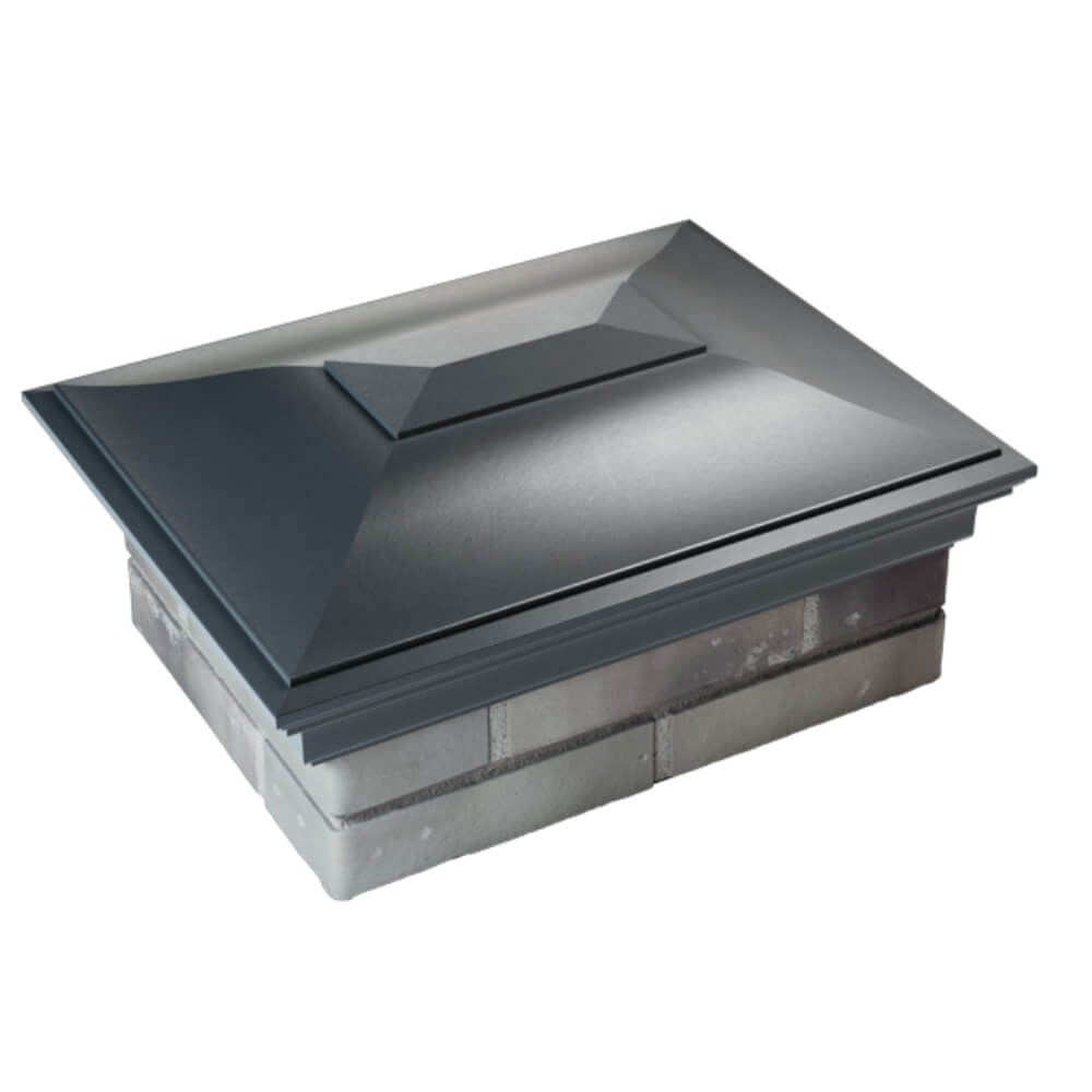 Колпак Zking Монблан Серый на столб 2х1.5 кирпича (515х385мм) Волхов фото