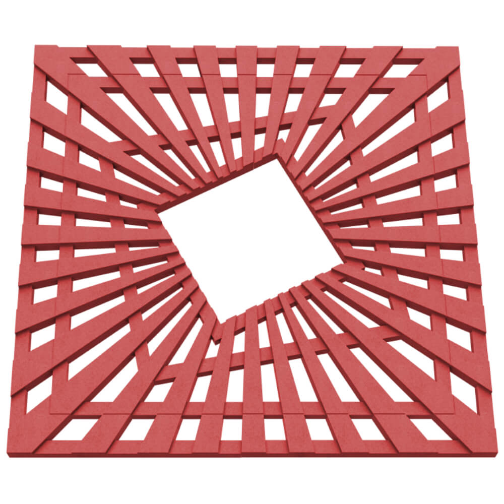 Приствольная решетка для дерева ZKING ATMOSPHERE 1.2х1.2м Красная в Волхове фото