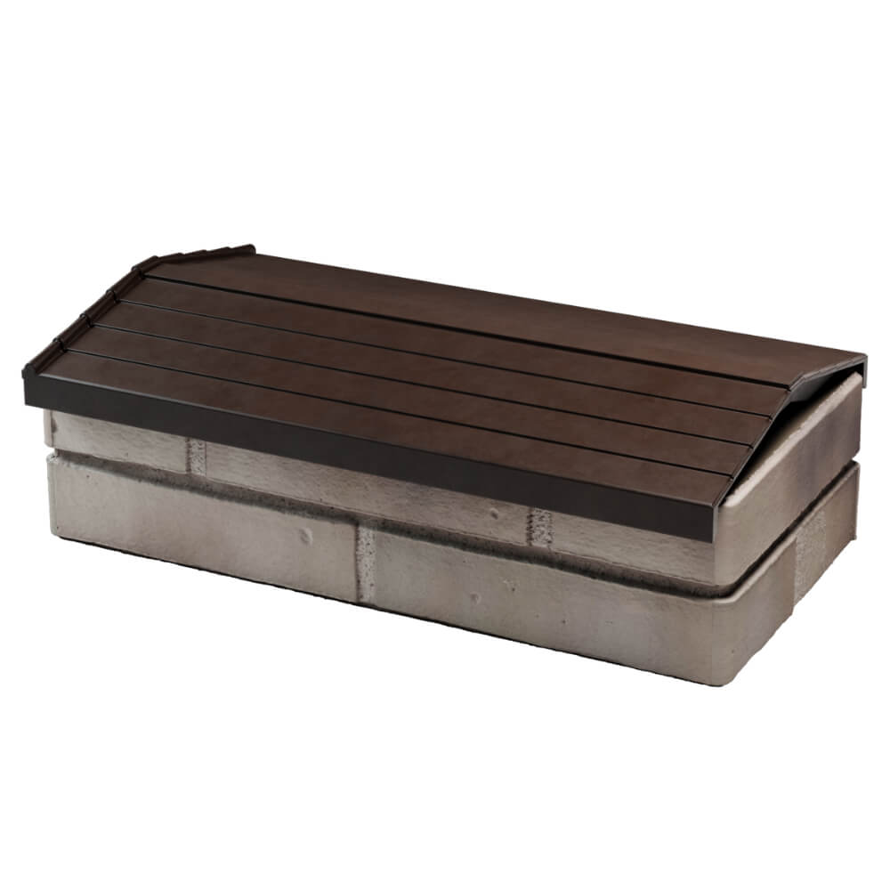 Парапет Zking Бона ХайТек Коричневый с посадкой на 1 кирпич (200/225/255мм) в Волхове фото