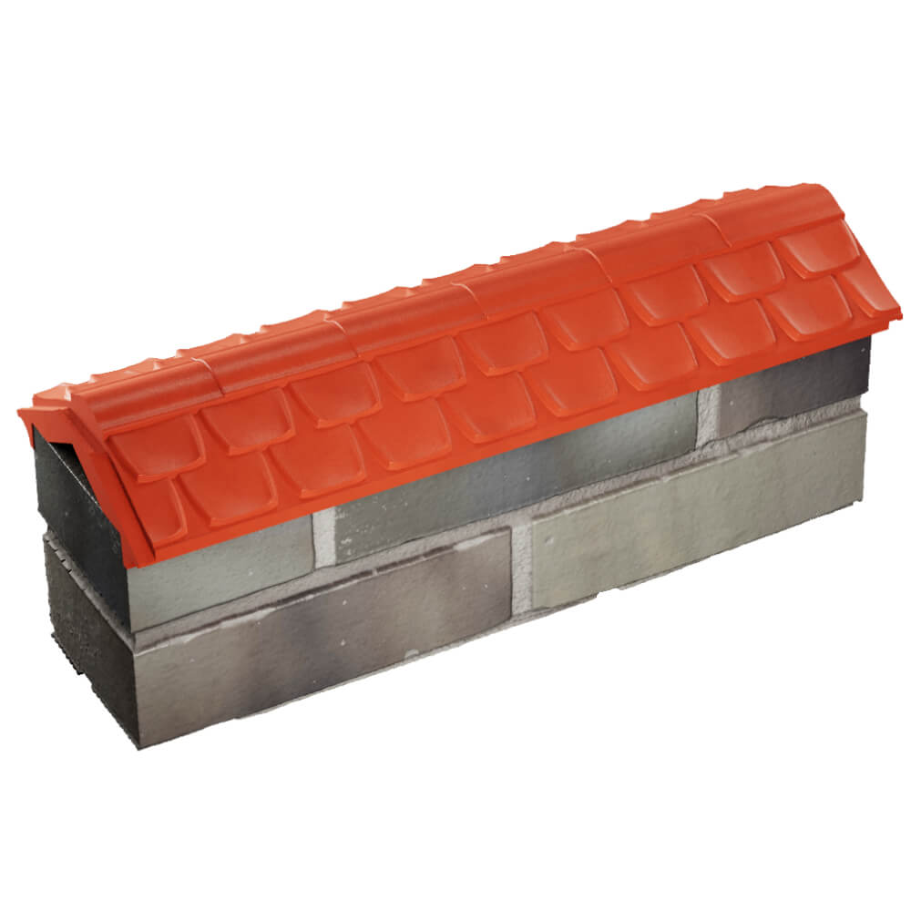 Парапет Zking Эльбрус Красный с посадкой на 0.5 кирпича (130мм) в Волхове фото