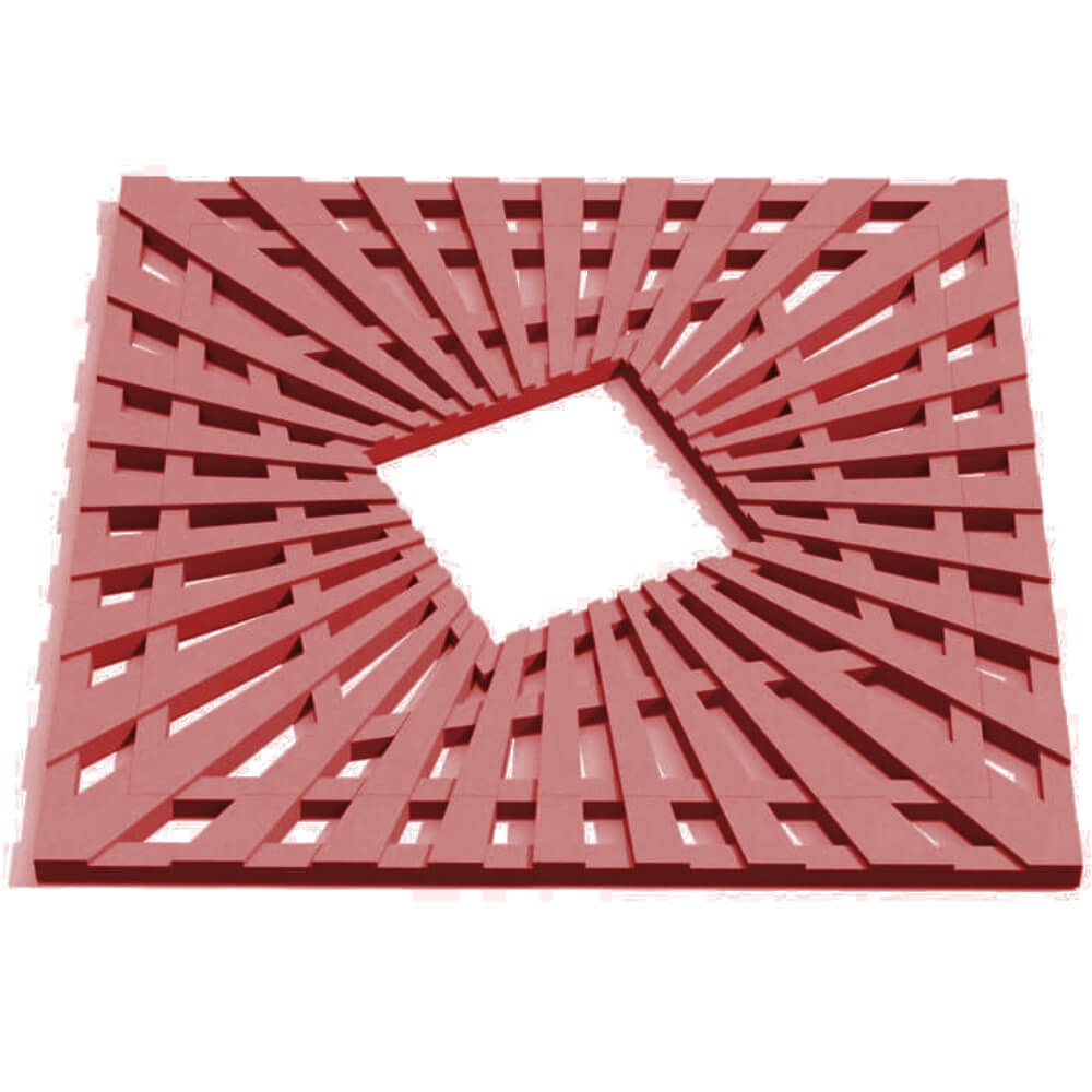 Приствольная решетка для дерева ZKING ATMOSPHERE 1.2х1.2м Красная Волхов фото