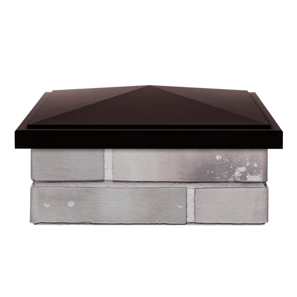 Колпак Zking БонаМоно Коричневый на столб 1.5х1.5 кирпича (385х385, 400х400мм) Волхов фото